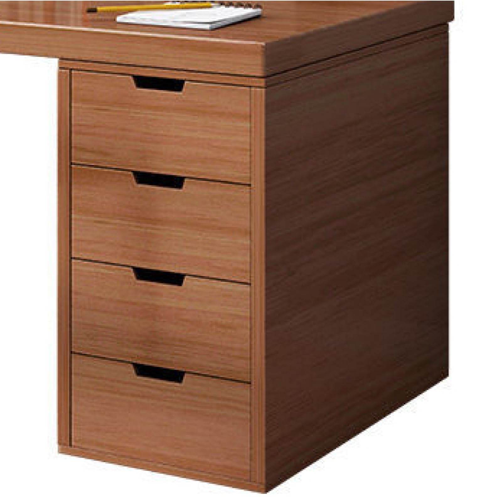 木製大型デスク 引き出し付き Amazon | コンピューターデスク 大きな引き出し4つ付き ホームオフィス